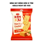 Bánh quy Kenju Richy vị tôm mỏng giòn, gói 192g