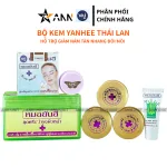 Bộ 5 Món Kem Yanhee Thái Lan Màu Xanh Lá Chính Hãng