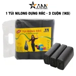 Túi nilong đựng rác size đại 64x78cm, 1 túi 3 cuộn