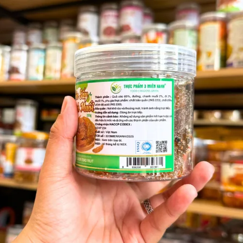 Cóc sấy chanh muối mini đóng hộp PET, khối lượng 200g