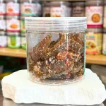 Cóc sấy chanh muối mini đóng hộp PET, khối lượng 200g