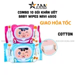 Khăn Giấy Ướt Lau Mặt Cao Cấp, Combo 10 Bịt, 100 Tờ