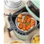 Combo 10 đĩa giấy bạc dùng cho nồi chiên không dầu, lò nướng 22 cm