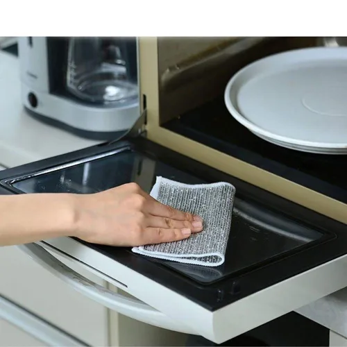 Shop sỉ combo 10 Miếng Lưới Rửa Chén Sợi Thép - Miếng Rửa Chén Bát Cọ Xoong Nồi Bằng Kim Loại 1 Lớp Đa Năng 20x20cm