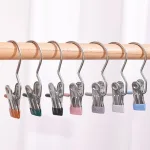 Chỗ sỉ combo 10 Móc Kẹp Quần Áo Bằng Inox - Móc Kẹp Phơi Tất Vớ Đồ Lót Bọc Nhựa Pvc Cao Cấp Nhỏ Gọn