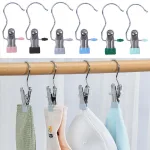 Chỗ sỉ combo 10 Móc Kẹp Quần Áo Bằng Inox - Móc Kẹp Phơi Tất Vớ Đồ Lót Bọc Nhựa Pvc Cao Cấp Nhỏ Gọn