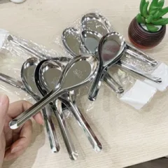 Bộ 10 thìa Hoa Sen inox 304, kích thước 15.3x4.7cm