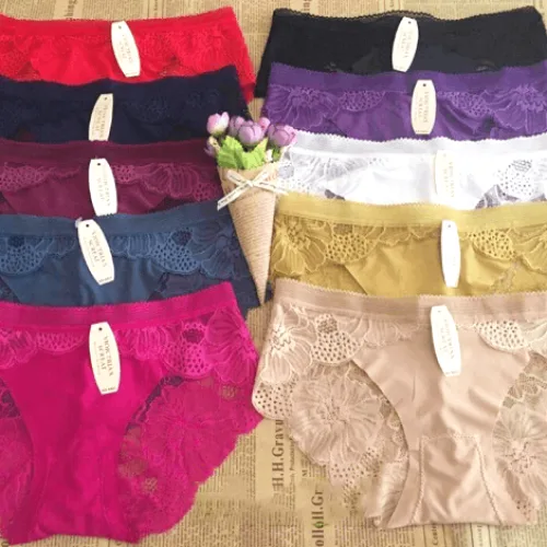 Bộ 10 quần lót nữ ren cao cấp, nhiều màu