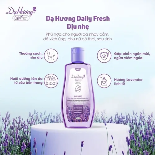 Bộ 2 chai Dạ Hương Daily Fresh dịu nhẹ màu tím 120ml/chai