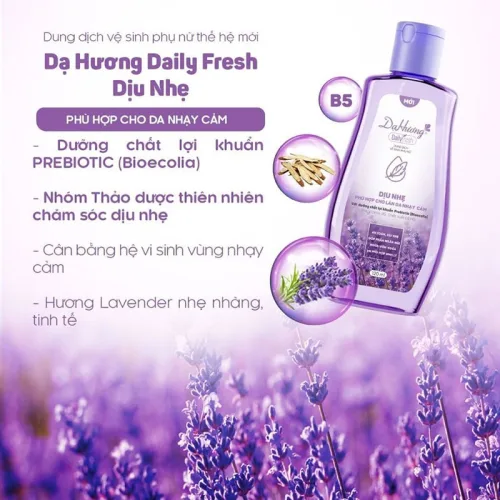 Bộ 2 chai Dạ Hương Daily Fresh dịu nhẹ màu tím 120ml/chai