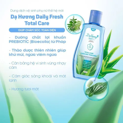 Chỗ sỉ combo 2 Chai Dung Dịch Vệ Sinh Dạ Hương Daily Fresh Total Care Màu Xanh 120ml/chai