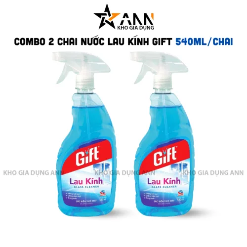 Combo 2 chai nước lau kính Gift, mỗi chai 540 ml