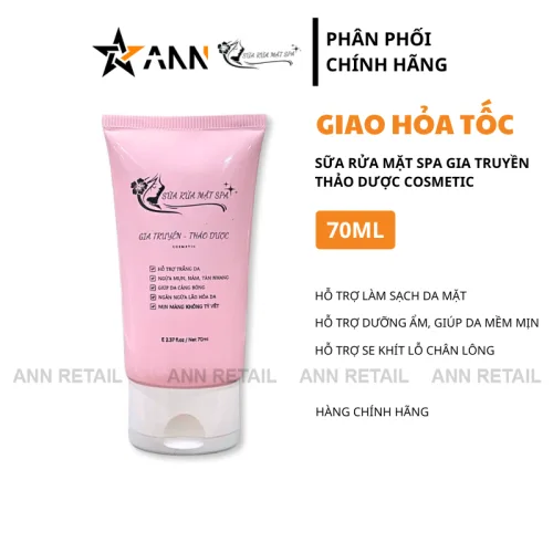 Bộ 2 chai Sữa Rửa Mặt Spa Gia Truyền Thảo Dược 70ml