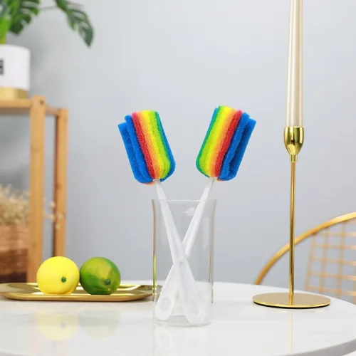 Cọ rửa ly 7 màu kích thước 25x5,5cm – combo 2 cọ