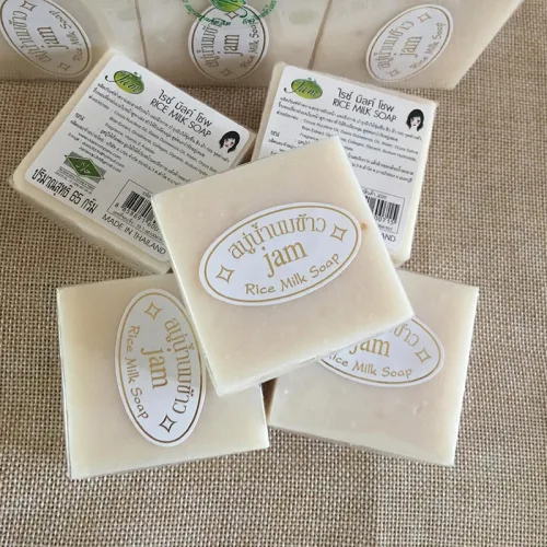 Combo 2 Cục Xà Phòng Cám Gạo Thái Lan Jam Rice Milk Soap 20g/Cục