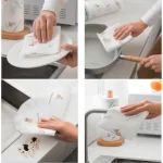 Nguồn hàng sỉ combo 2 Cuộn Khăn Giấy Lau Bếp Đa Năng Tái Sử Dụng Nhiều Lần 6x6x19.5cm