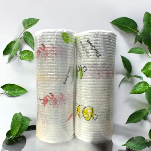 Nguồn hàng sỉ combo 2 Cuộn Khăn Giấy Lau Bếp Đa Năng Tái Sử Dụng Nhiều Lần 6x6x19.5cm
