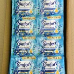 Nước xả vải Comfort Hương Ban Mai Thơm Mát xanh biển, combo 2 dây 24 gói 18ml/gói