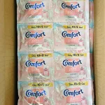 Chuyên sỉ combo 2 Dây 24 Gói Nước Xả Vải Comfort Hương Thanh Nhã Thơm Mát 18ml/Gói - Màu Hồng Phấn
