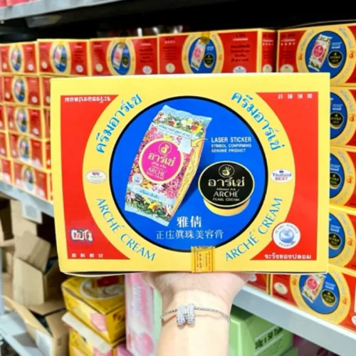 Kem face sâm Arche Pearl Cream AC Thái Lan dưỡng sáng da mặt, bộ 2 hộp 5g/hộp