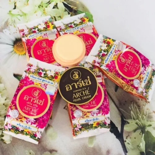 Kem face sâm Arche Pearl Cream AC Thái Lan dưỡng sáng da mặt, bộ 2 hộp 5g/hộp