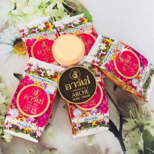 Kem face sâm Arche Pearl Cream AC Thái Lan dưỡng sáng da mặt, bộ 2 hộp 5g/hộp