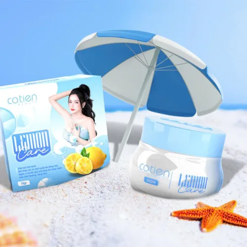 Chuyên sỉ combo 2 Hộp Kem Thâm Nách Lemon Care Màu Xanh Cotien Beauty (Tặng Serum)