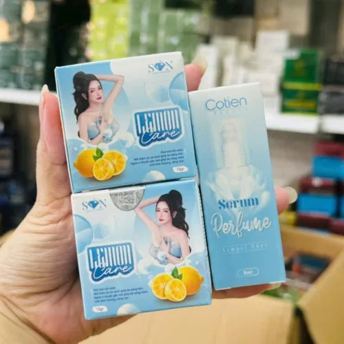 Chuyên sỉ combo 2 Hộp Kem Thâm Nách Lemon Care Màu Xanh Cotien Beauty (Tặng Serum)