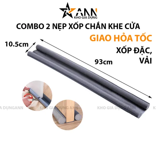Bộ 2 nẹp chắn khe cửa kích thước dài 93cm, rộng 10.5cm