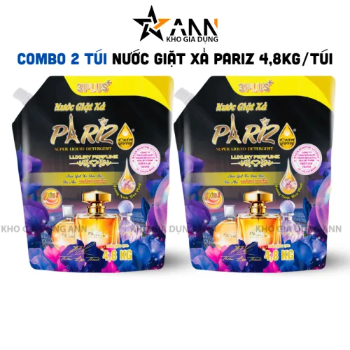 Nguồn hàng sỉ combo 2 Túi Nước Giặt Pariz 4,8L/Túi