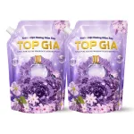 Nước giặt Topgia Đắm Say màu tím, combo 2 túi 1 lít