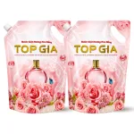Chỗ sỉ combo 2 Túi Nước Giặt Topgia Hương Hoa Hồng 1 Lít(tổng 2 lít 2 túi)- Túi Cam