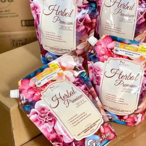 Nơi lấy sỉ combo 2 Túi Nước Giặt Xả Herbal Prmium Hương Nước Hoa 3L/Túi