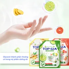 Shop sỉ combo 2 Túi Nước Rửa Chén Top Gia Dung Tích 2L/Túi