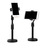 Chuyên sỉ combo 3 Giá Đỡ Điện Thoại Để Bàn - Kẹp Điện Thoại Livestream Quay Video 2 Tầng - Giá Màu Đen Đế Tròn Xoay 360 Độ 29.5xcm
