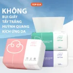 Combo giấy ăn Topgia 3 màu, gồm 3 gói