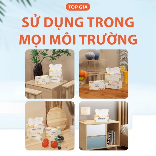 Shop sỉ combo 3 Gói Giấy Ăn Đa Sắc Top Gia