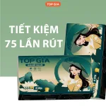 Giấy Ăn Top Gia Sắc Việt Combo 3 Gói, 300 Tờ 4 Lớp