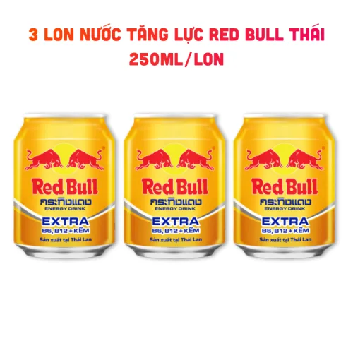 Nơi lấy sỉ combo 3 Lon Nước Tăng Lực RED BULL Thái Lan 250ml