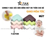 Bọc góc bàn bằng mút cho bé, combo 4 miếng 7.5x7cm