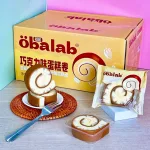 Bánh Bông Lan Cuộn OBALAB Combo 5 Cái, 3 Vị, 60g