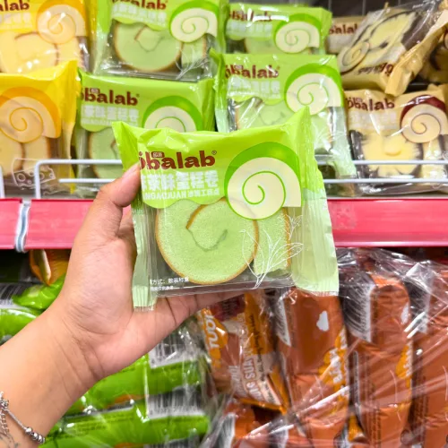 Bánh Bông Lan Cuộn OBALAB Combo 5 Cái, 3 Vị, 60g