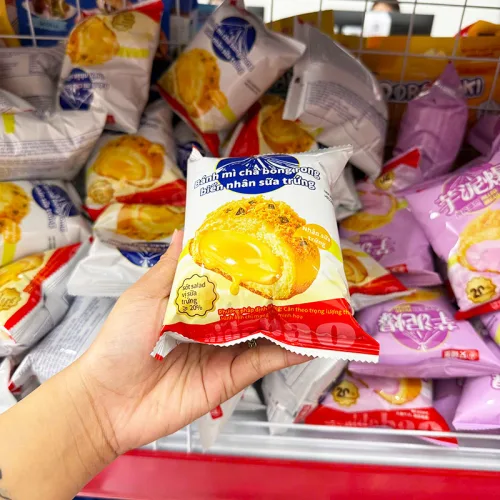 Bánh mì AIDEBAO chà bông nhân sữa trứng – combo 5 cái
