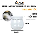 Nguồn hàng sỉ combo 5 Lọ Thủy Tinh Đựng Sữa Chua - Hủ Sữa Chua Béo Ú 200ml