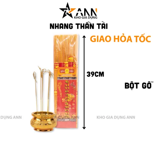 Nguồn hàng sỉ túi Nén Nhang Thần Tài Thái Lan Nhập Khẩu - Hương Sạch Cuộn Tàn Đồng Xu 39cm