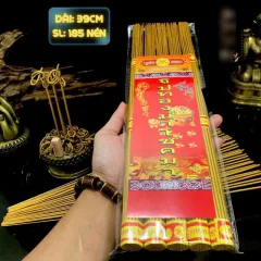 Nguồn hàng sỉ túi Nén Nhang Thần Tài Thái Lan Nhập Khẩu - Hương Sạch Cuộn Tàn Đồng Xu 39cm