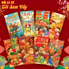 Chỗ sỉ combo 100 Bao Lì Xì Tết Bính Ngọ 2026 - Khách Chọn Tối Đa 10 mẫu