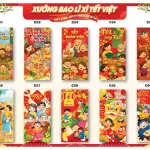 Chỗ sỉ combo 100 Bao Lì Xì Tết Bính Ngọ 2026 - Khách Chọn Tối Đa 10 mẫu