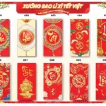 Chỗ sỉ combo 100 Bao Lì Xì Tết Bính Ngọ 2026 - Khách Chọn Tối Đa 10 mẫu