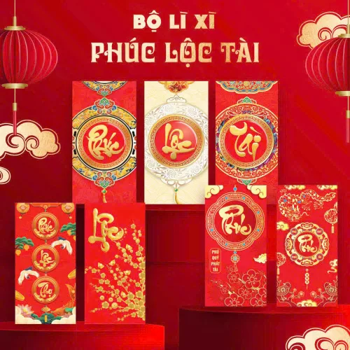 Nguồn hàng sỉ combo 50 Bao Lì Xì Tết Ất Tỵ 2025